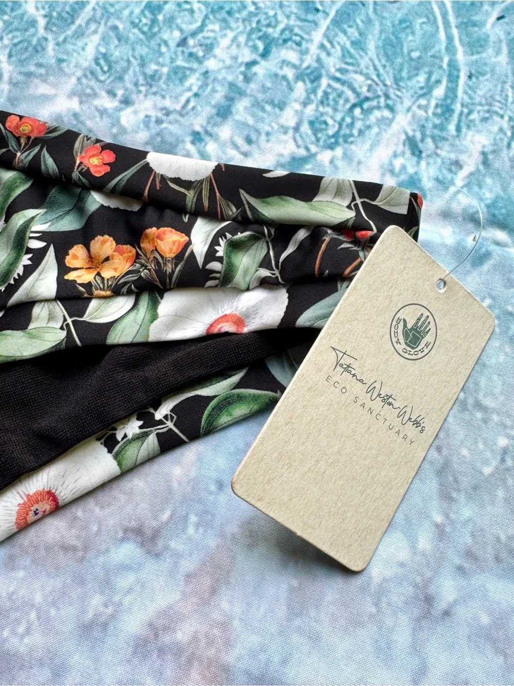 Body Glove Inflorescence Audrey Low-Rise Bikini Bottom Black Floral Size Large - Picture 5 of 8
